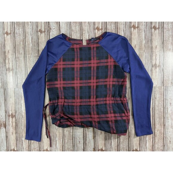 Jil Sander Navy cotton top blouse size 36 color navy multi NWT made Italy - Picture 1 of 7